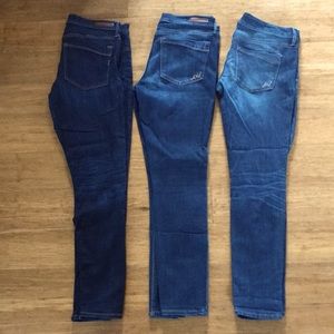 3 Pairs of Express Jeans - Mid Rise & Low Rise - Size 10 10R